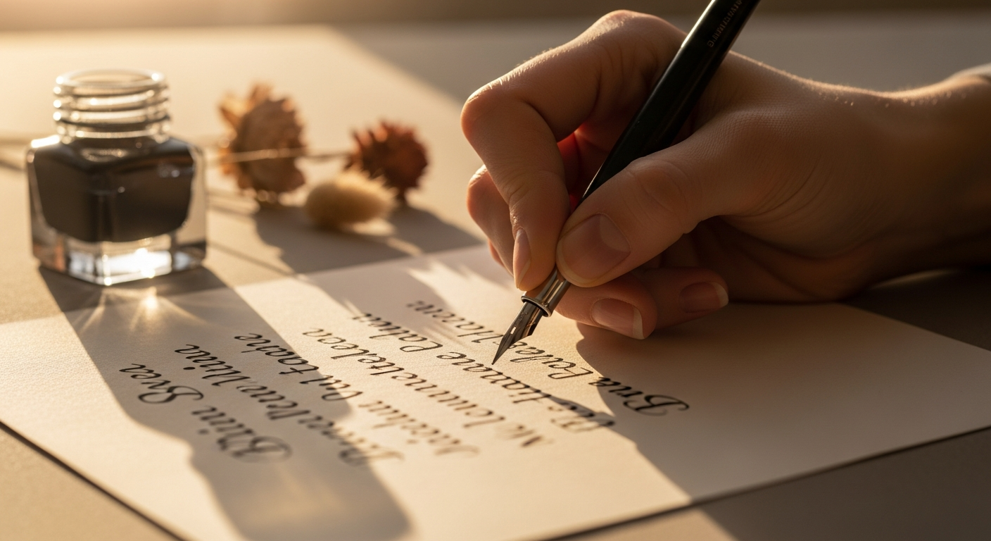 Каллиграфия крупным планом